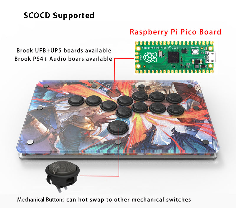 PunkWorkshop Fighting Controller Mini HitBox Ultimate Support for