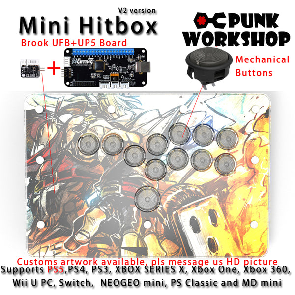Punkworkshop レバーレス hitbox レバーレスコントローラー+aric