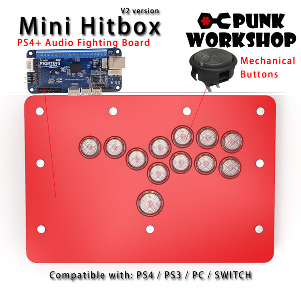 PUNKWORKSHOP mini hitbox レバーレスコントローラー 黒-