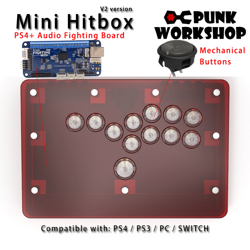 オンライン卸し売り 【新品】Punk Workshop Mini HitBox レーバレス 黒