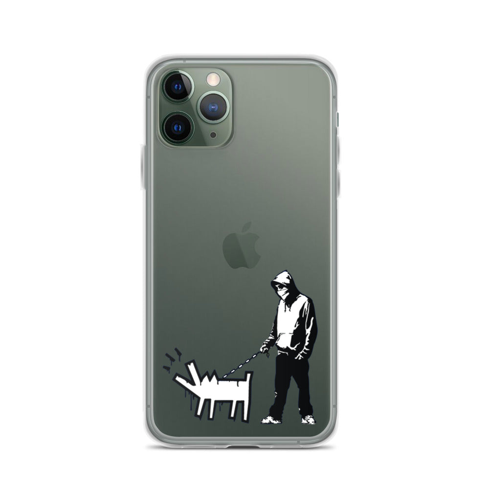 Banksy Barking Dog iPhone Case