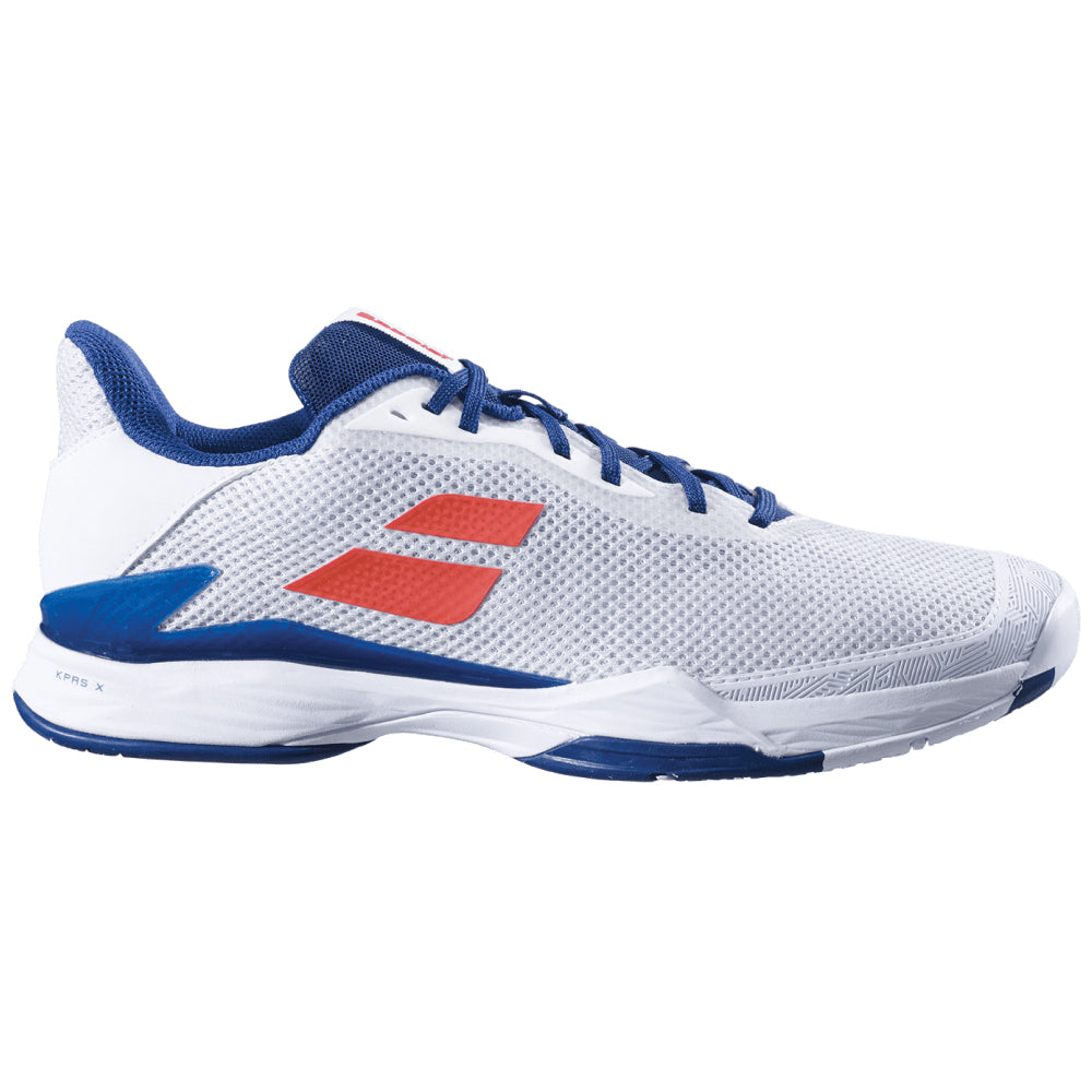 Babolat Jet Tere All Court Tennis Shoes (Mens) - White/Estate Blue ...