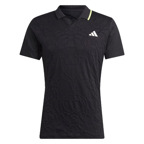 adidas Aeroready Freelift Pro Tennis T-Shirt (Mens) - Black/Semi Flash –