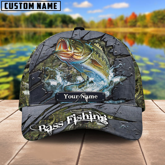 BlueJose Personalized Fish Aholic Water Grass 3 Cap – Blue Jose