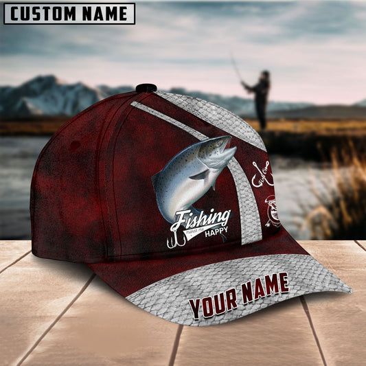 BlueJose Personalized Salmon Fishing Colorful Cap – Blue Jose