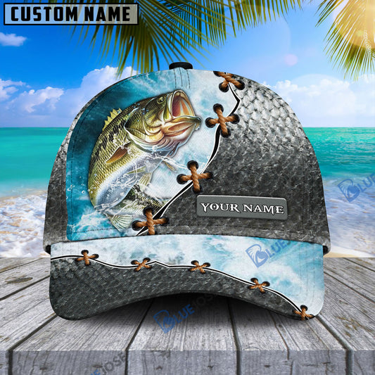 Personalized Walleye Cap with custom Name, Fishing Hat