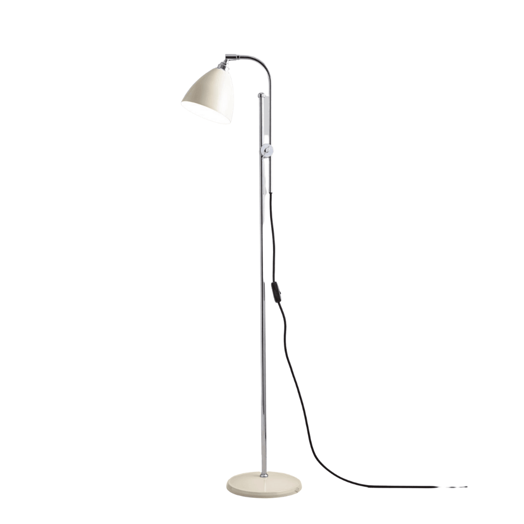 Original BTC  Cream White Task Aluminium Floor Lamp - Lighting Accent