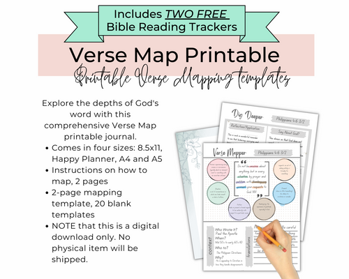 Map/ Location Scripture Journal Kit – Worthy Written Words