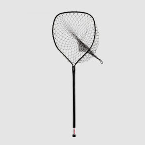 Beckman Fixed Handle/Coated Nylon Landing Net - Red/Silver, 32in W x 44in L