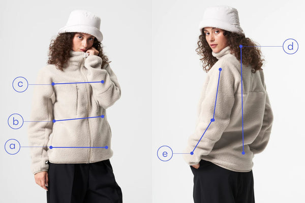 Size Chart Fleece Jacket Unisex – pinqponq