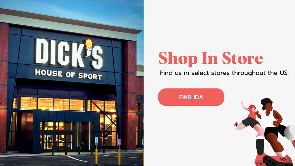 Photo of the outside of a Dick's Sporting Goods store and the words "Shop in Store, Find us at select stores throughout the US" with a "Shop Now" button below.