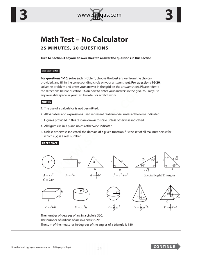 Official 2022 March Print International SAT Test | SAT QAS in PDF with Answers