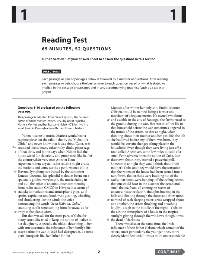 Official 2021 October Print International SAT Test | SAT QAS in PDF with Answers