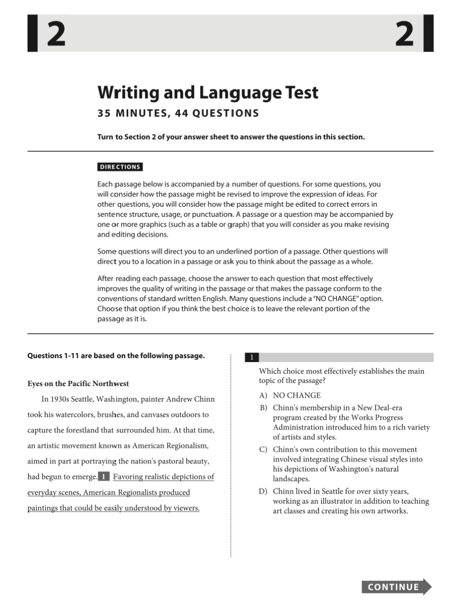 Official 2023 November Print SAT Test | SAT QAS in PDF with Answers