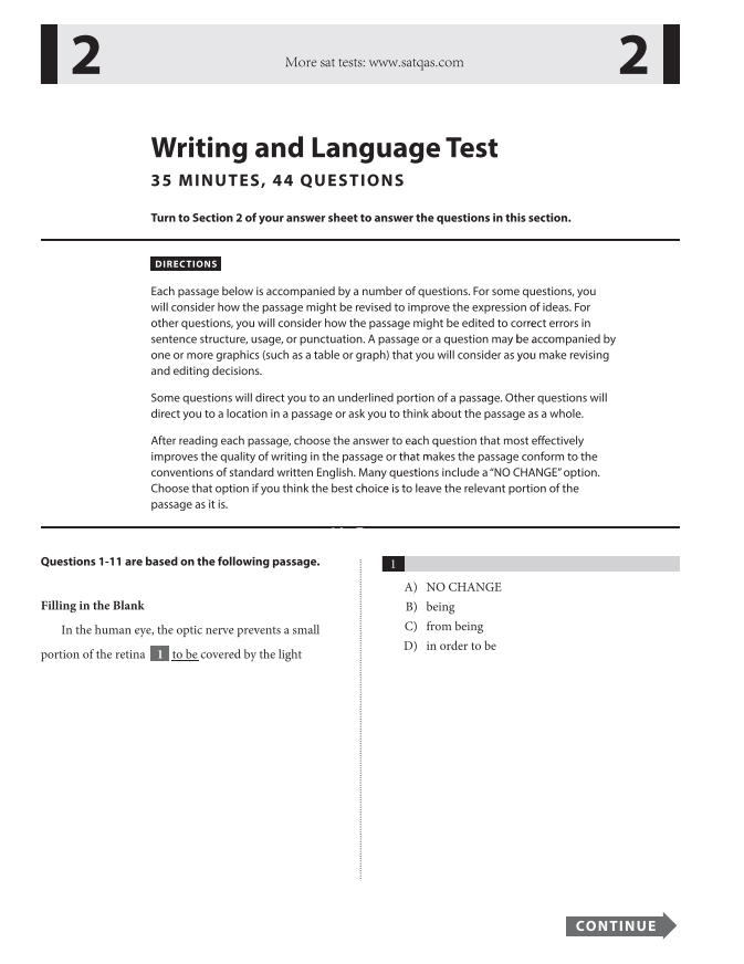 Official 2021 October Print International SAT Test | SAT QAS in PDF with Answers