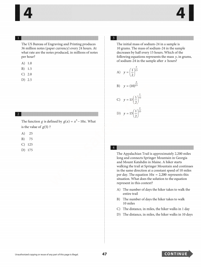 Official 2021 December Print US SAT Test | SAT QAS in PDF with Answers