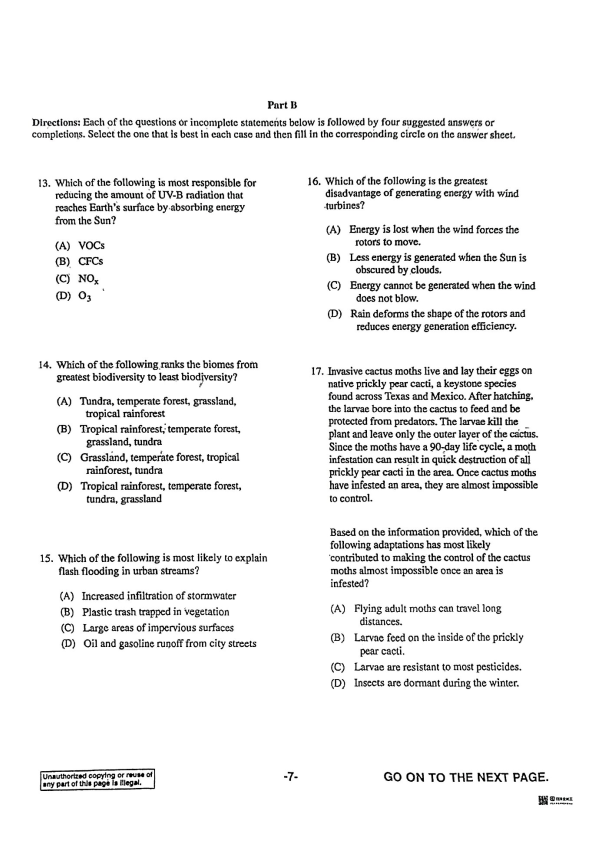 Official AP Environmental Science 2024 International Full Exam | AP Test with MCQ and Answers in PDF