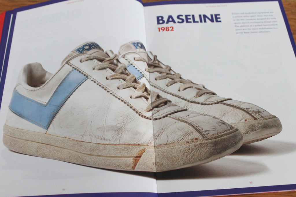 Photo of the Pony Baseline in the brand's 40th anniversary book.