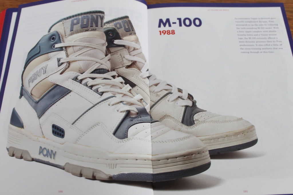Photo of the Pony M-100 in the brand's 40th anniversary book.
