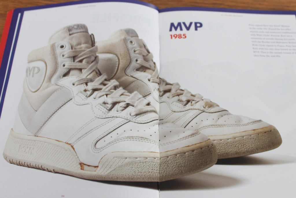Photo of the Pony MVP in the brand's 40th anniversary book.