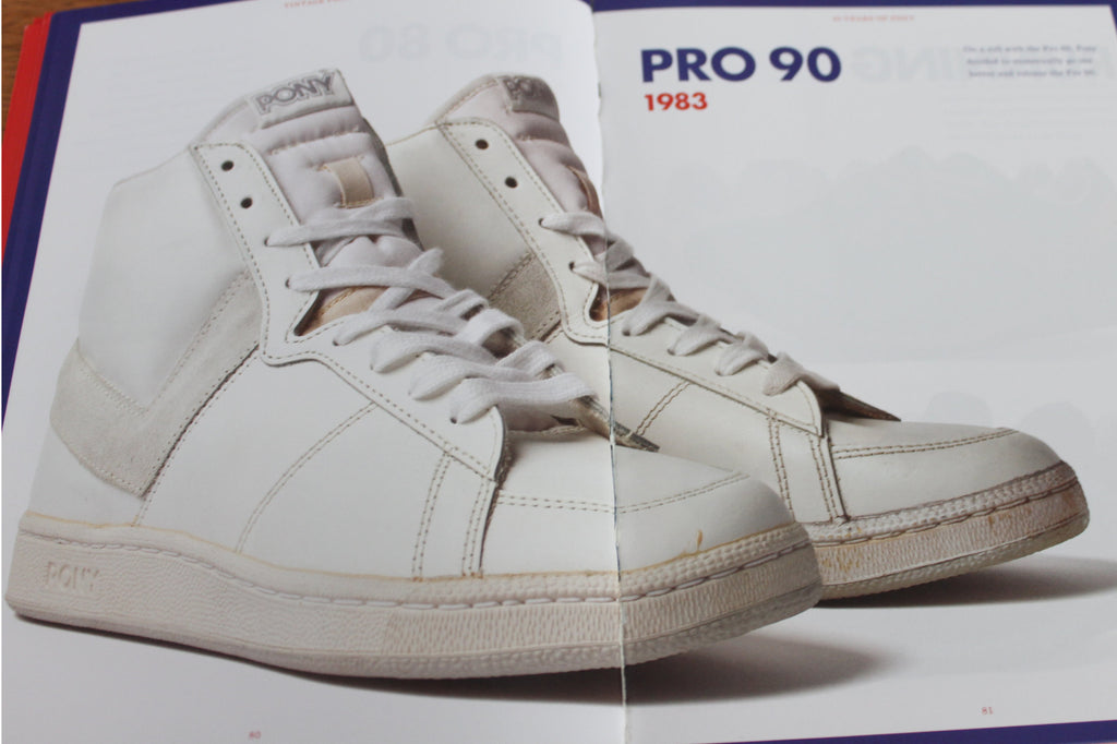 Photo of the Pony Pro 90 in the brand's 40th anniversary book.