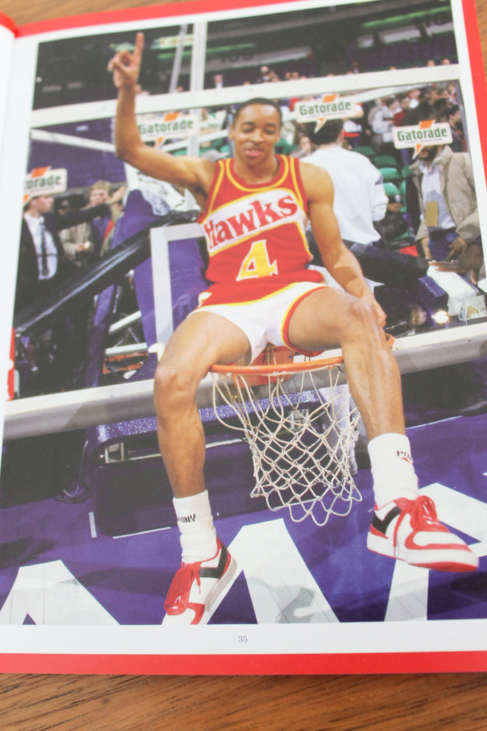 Image of Spud Webb in Pony's 40th anniversary book.