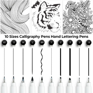 Ohuhu Fineliner Drawing Pen, Set of 8 Pack Ultra Fine Line  Drawing Markers Marker Pads Art Sketchbook, 7.6 ×10 Large Paper Size :  Arts, Crafts & Sewing