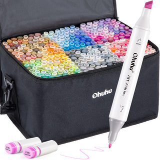 Ohuhu 160-Color Brush Markers Review - Doodlewash®