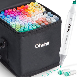 Ohuhu Pastel Markers Brush Tip, Alcohol-based Markers Double Tipped Artist  Art Markers for Sketch Adults' Coloring Illustration, 48/96 Pastel Colors  +1 Alcohol Marker Blender + Marker Case Sweetness Blossoming
