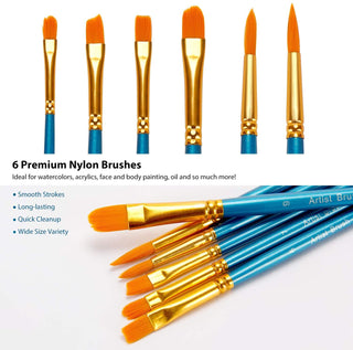 Professional Watercolor Brush Markers Pen 24 Colors of Ohuhu, Water Based  Drawing Marker Brushes W/A Blending Aqua Pen, Water Soluble for Adult