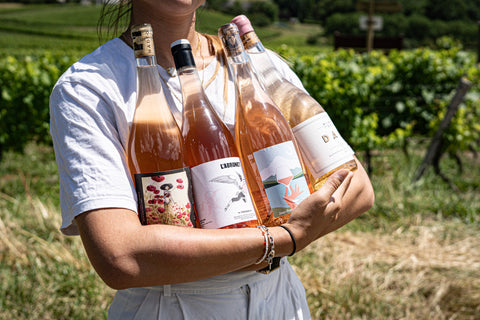 natural rosé wine