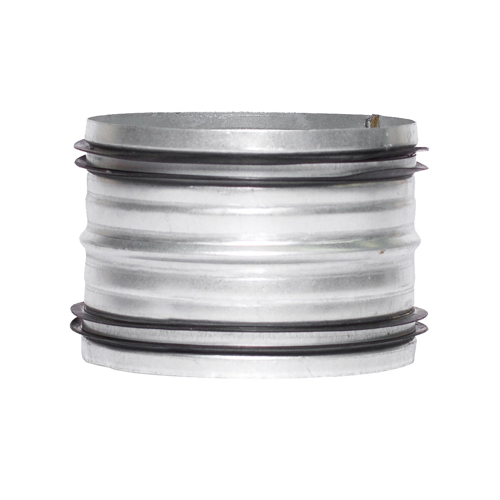 Sirius Galvanised Steel Internal Range Hood Duct Connector With Rubber Gaskets - Sirius Brand product image