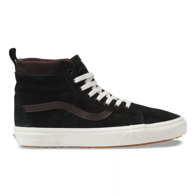 vans mid top dorados