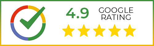 Google Rating Button with 4.8 avg rating