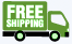 Little green truck with free shipping written on the side