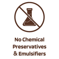 Icon No Chemical Preservatives - Emulsifiers