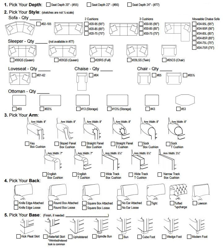 Design Your Own Pinnacle Chair at HomePlex Furniture Featuring USA Made Quality Furniture