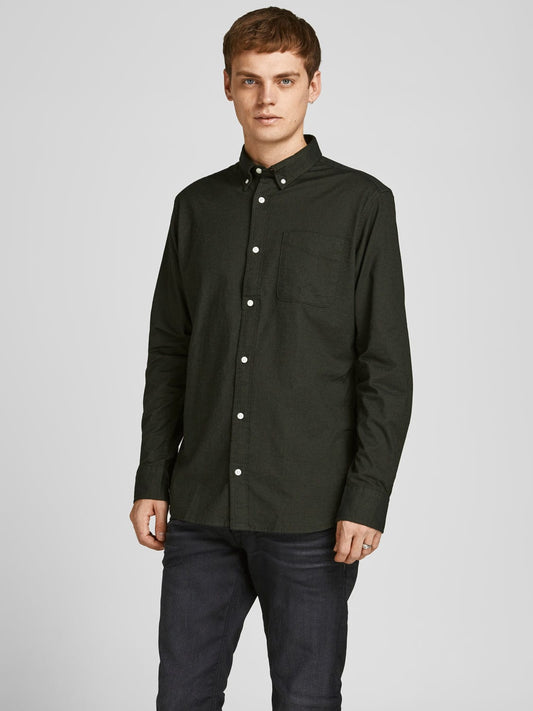 Camisa Hombre Blanco Con Cuadrado Jack & Jones - 12212591 - 12212591.25