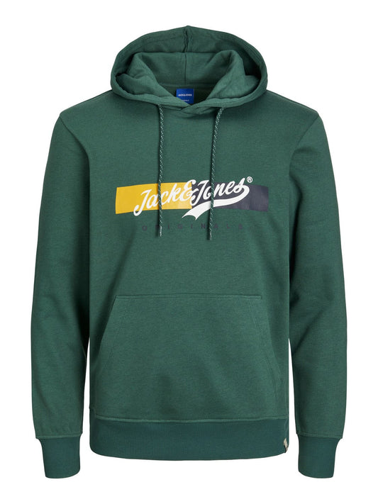 Sudaderas JACK & JONES Hombre  De Líneas Sencillas Sudadera Con Capucha  Verde / Deep Lichen Green - OC Legends