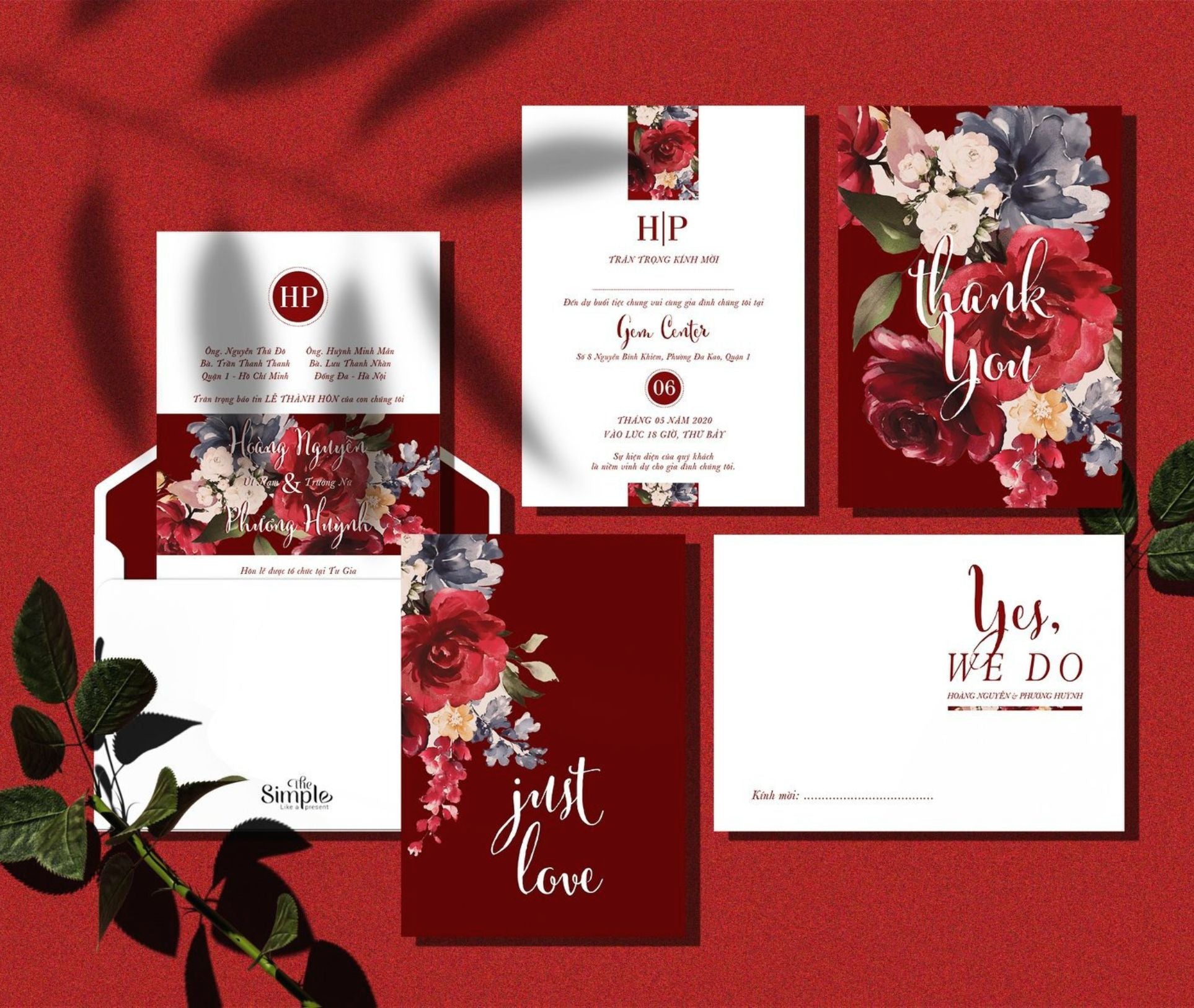 Thiệp cưới đơn giản đẹp: Thiết kế thư giãn và đơn giản đang trở thành trào lưu thiết kế thiệp cưới ở năm