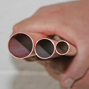 New copper pipes with no scale