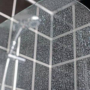 Scaled shower screen