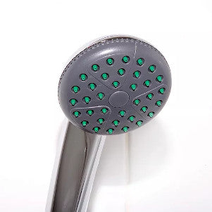 clean shower head from softened water.