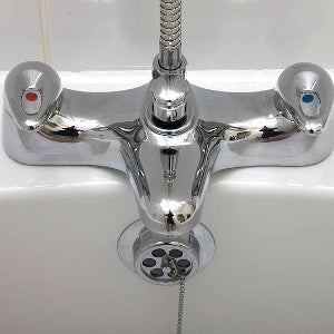 Shiny taps due to soft water