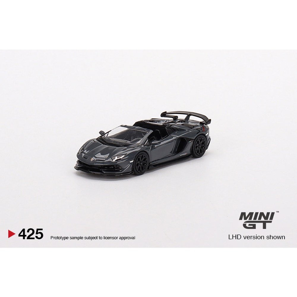 Mini GT - 1/64 Lamborghini Aventador SVJ Roadster, griglo telesto - DieCast  Panda