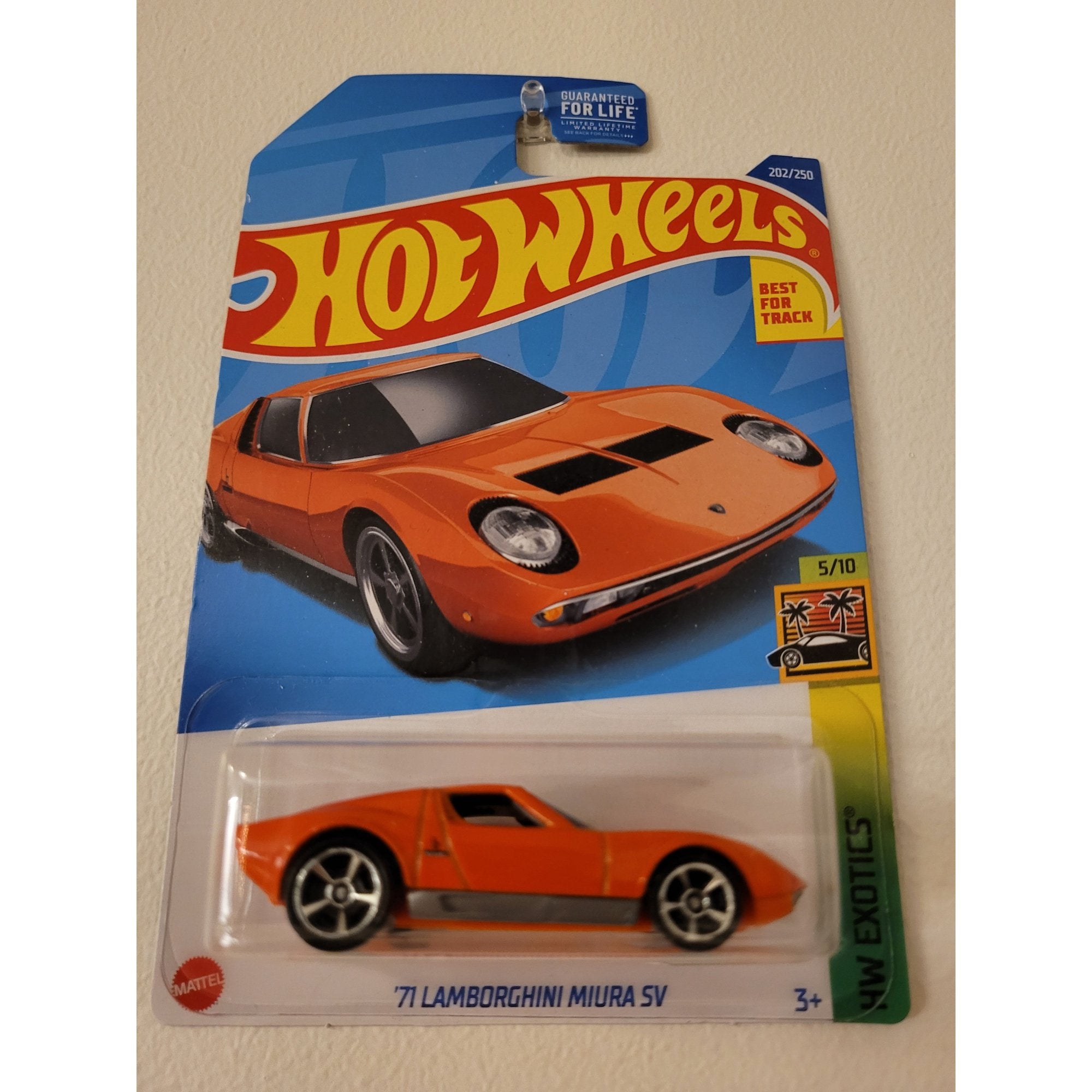 Hot Wheels - '71 Lamborghini Miura - Orange - Long - DieCast Panda