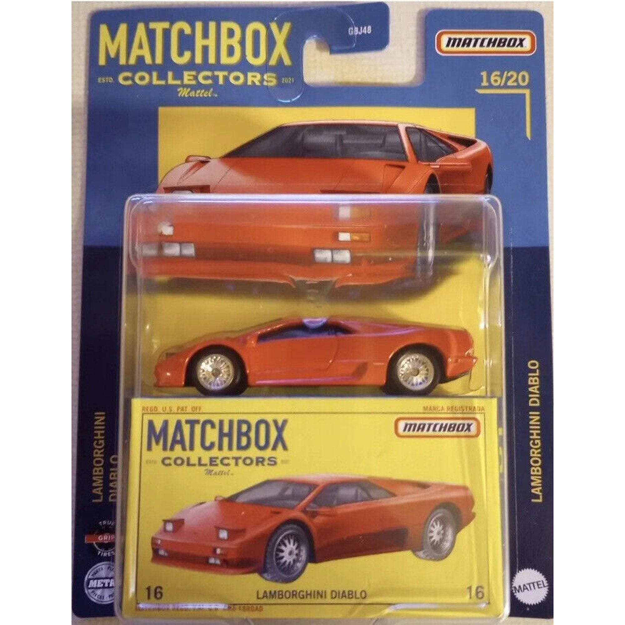 Matchbox Collectors - 1990 Lamborghini Diablo, red - DieCast Panda
