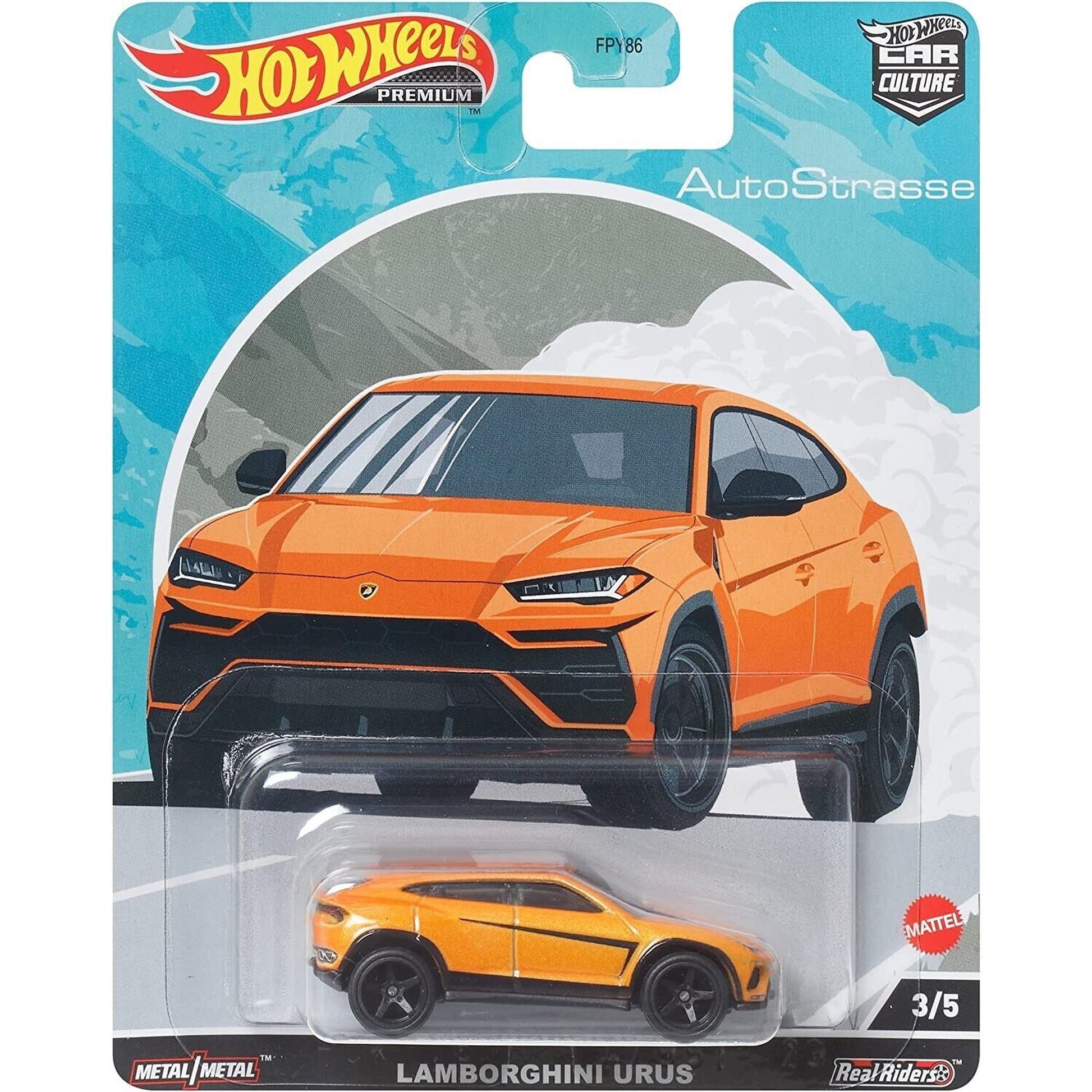 Hot Wheels - Lamborghini Urus *AutoStrasse series*, orange - DieCast Panda