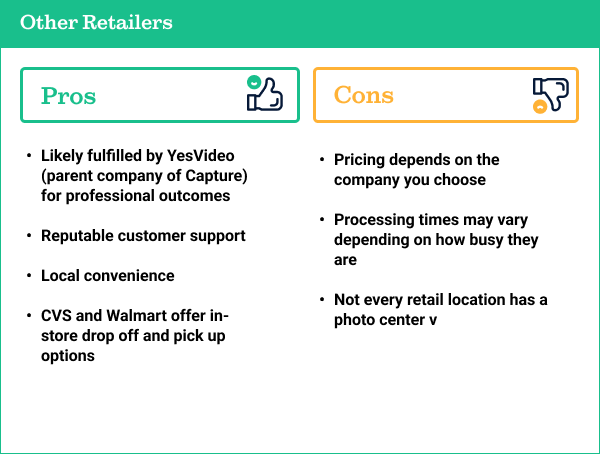 other retailer pros and cons
