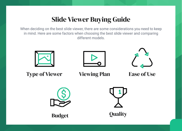 Slide Viewer Buying Guide